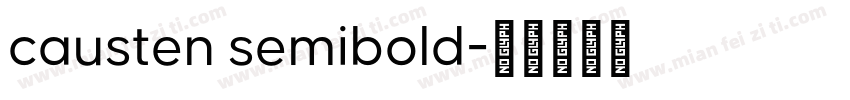 causten semibold字体转换